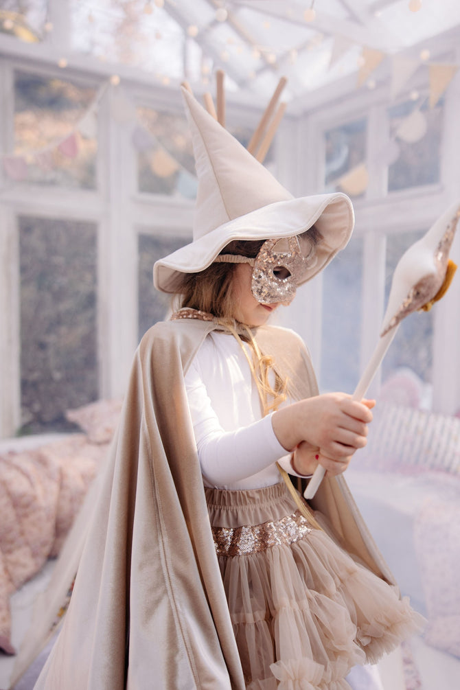 Cat Mask - Rose Gold Sequins — image 1 of 7 — Mila & Milo Kids