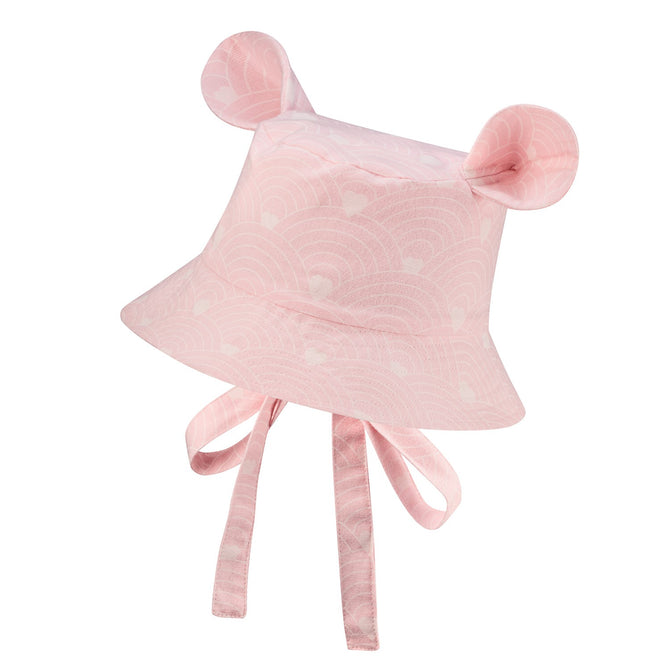 Kids Hat with Ears - Waves on Pink — image 1 of 3 — Mila & Milo Kids